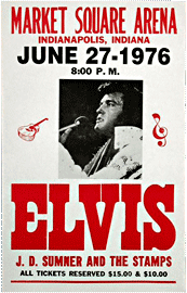 Elvis Presley at the Market Square Arena Bootleg poster